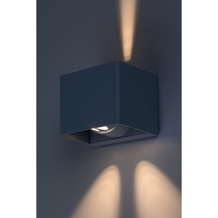 Rabalux Hallstatt 10W lampada da parete per esterni IP54 grigio