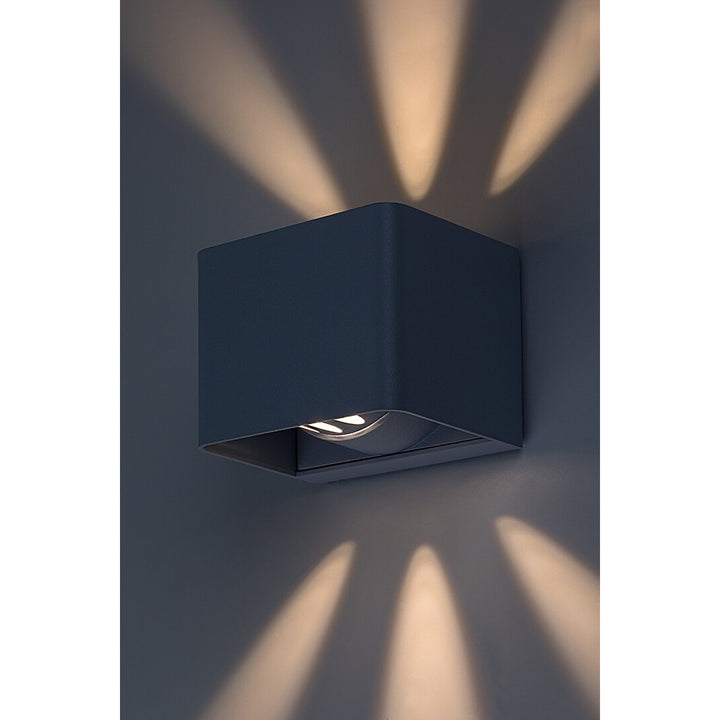 Rabalux Hallstatt 10W lampada da parete per esterni IP54 grigio