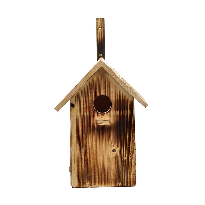 Casetta per uccelli pieghevole in legno 25x33x13 cm cotta a legna