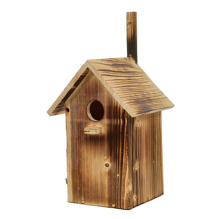 Casetta per uccelli pieghevole in legno 25x33x13 cm cotta a legna