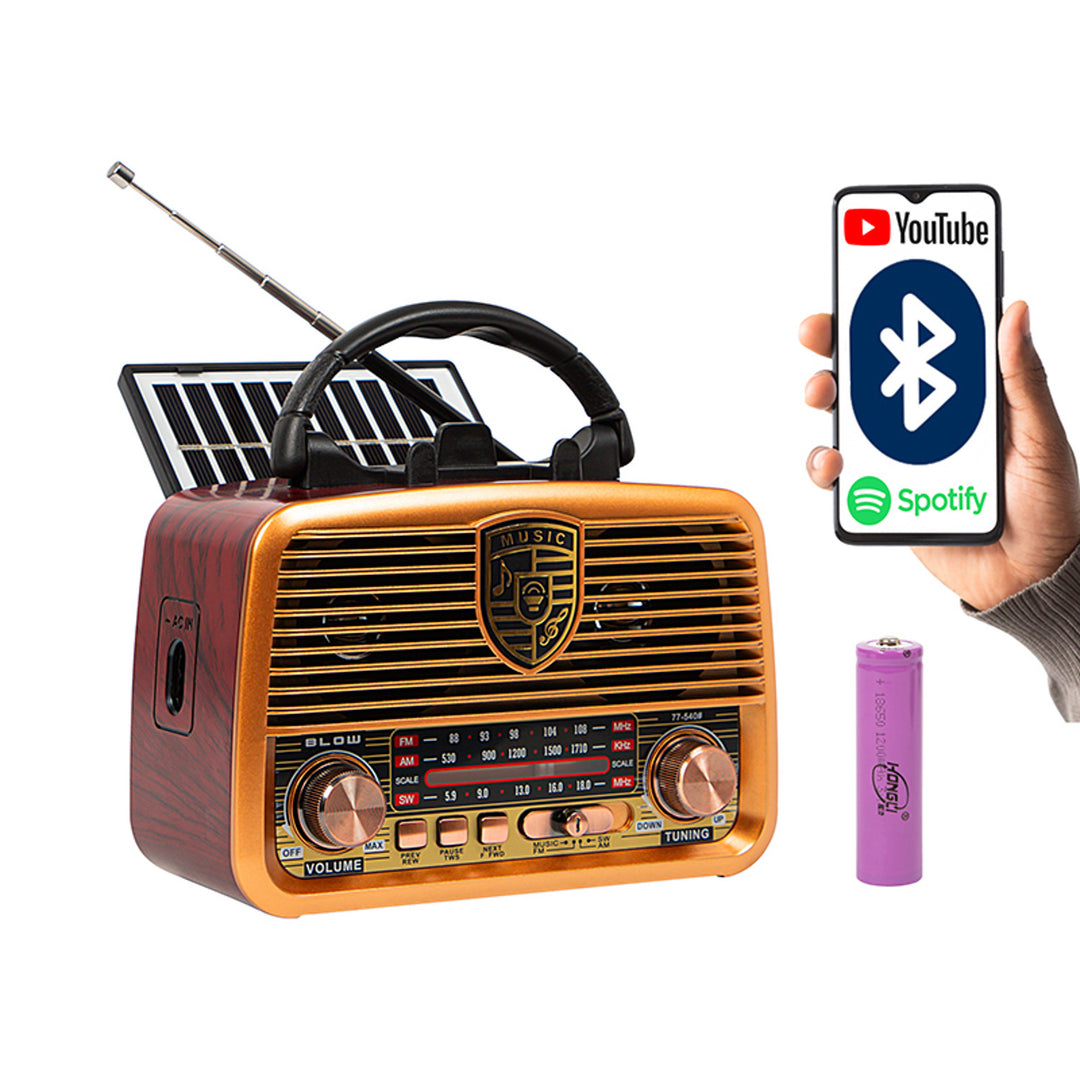 Radio portatile solare AM/FM BT BLOW RA10