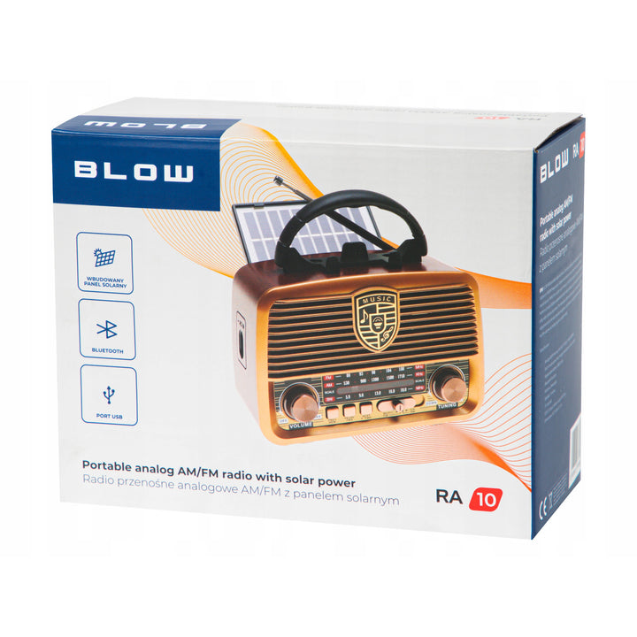 Radio portatile solare AM/FM BT BLOW RA10