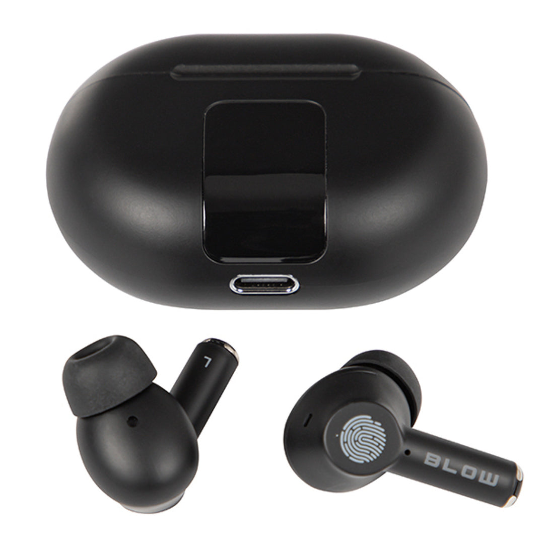 Cuffie wireless BLOW, Bluetooth 5.3, display LED, sistema ENC, PRO ENC BLACK