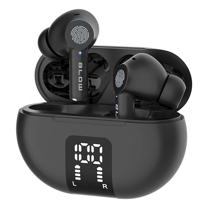 Cuffie wireless BLOW, Bluetooth 5.3, display LED, sistema ENC, PRO ENC BLACK