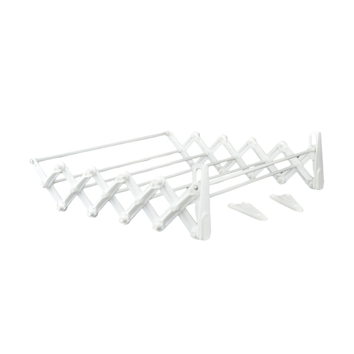 Asciugabiancheria ABJ, a parete, pieghevole, bianco, 100 cm