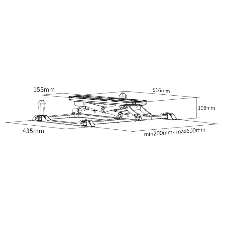 Staffa elettrica Maclean per montaggio a soffitto, max VESA 600x400, per pareti inclinate, telecomando, 32"-70", 35kg, MC-880 + cavo Maclean HDMI 2.1a, 3m, 8K HDR, MCTV-442