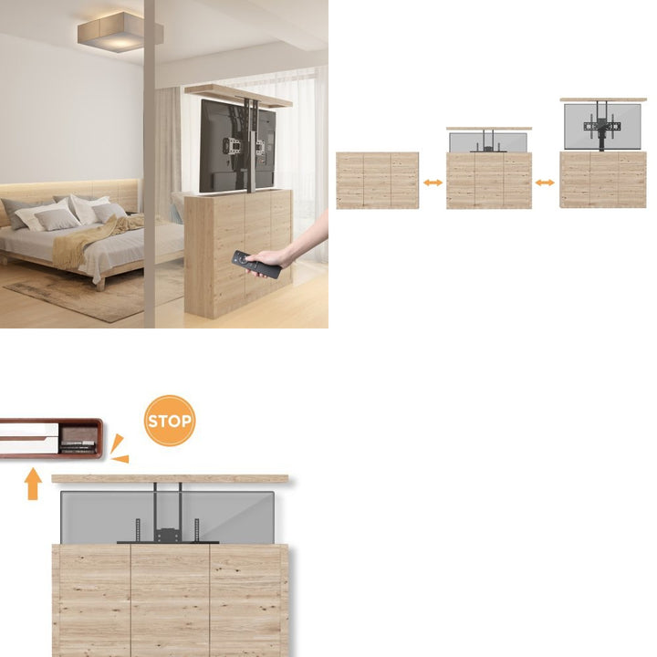 Prolunga elettrica per cavi Maclean, 37''-65'', VESA 600x400, max 50 kg, MC-866 + HDMI 2.0 4K 3D UHD 1,8 m CAVO 48 bit
