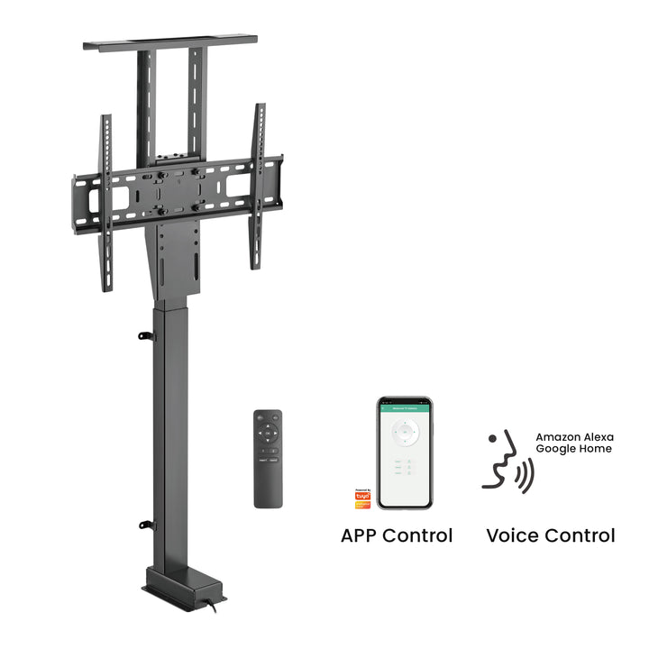 Supporto elettrico estraibile per Maclean, TUYA, 37''-80'', VESA 600x400, max 60 kg, MC-866T + HDMI 2.0 4K 3D UHD 1,8 m CAVO 48 bit