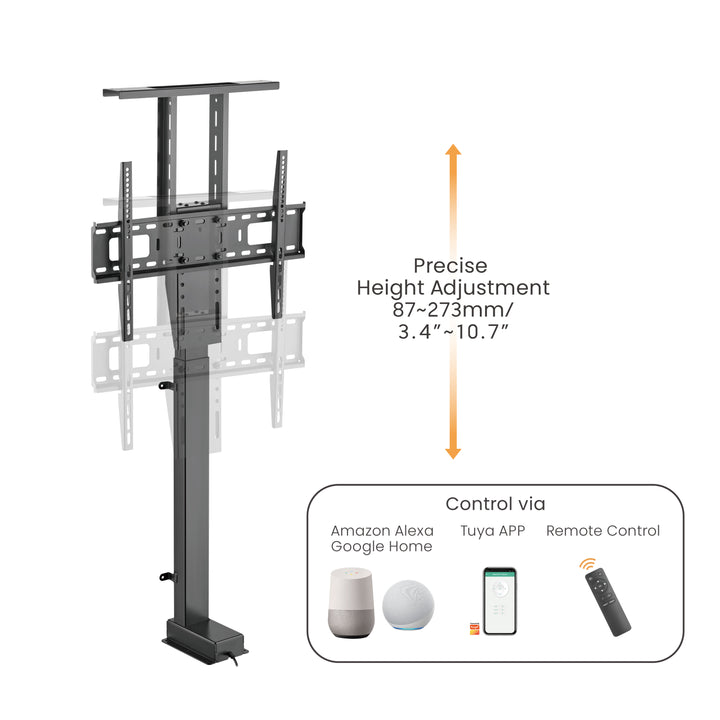 Supporto elettrico estraibile per Maclean, TUYA, 37''-80'', VESA 600x400, max 60 kg, MC-866T + HDMI 2.0 4K 3D UHD 1,8 m CAVO 48 bit