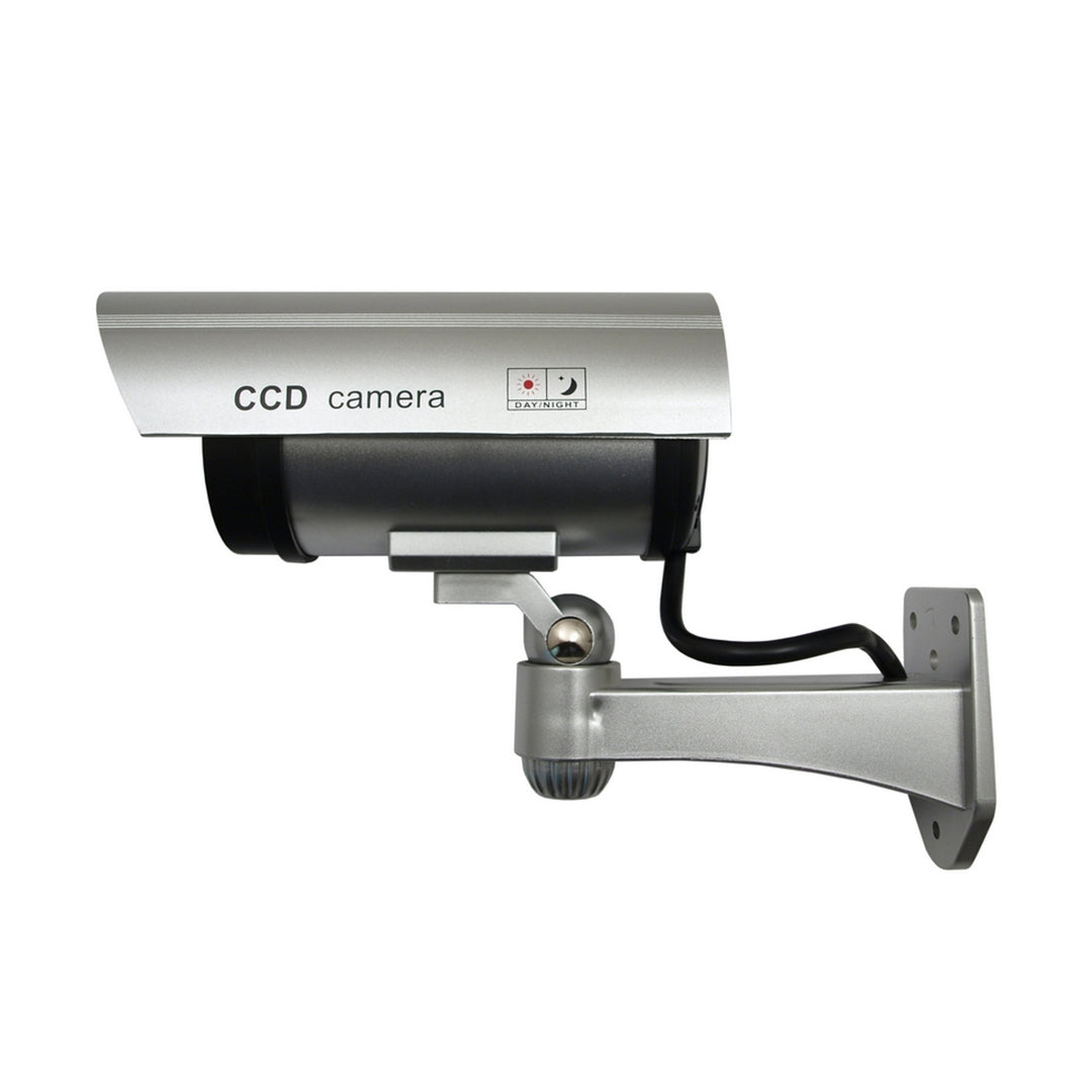 Telecamera fittizia con LED lampeggiante IR1100 S IR per esterni, argento, 4 unità