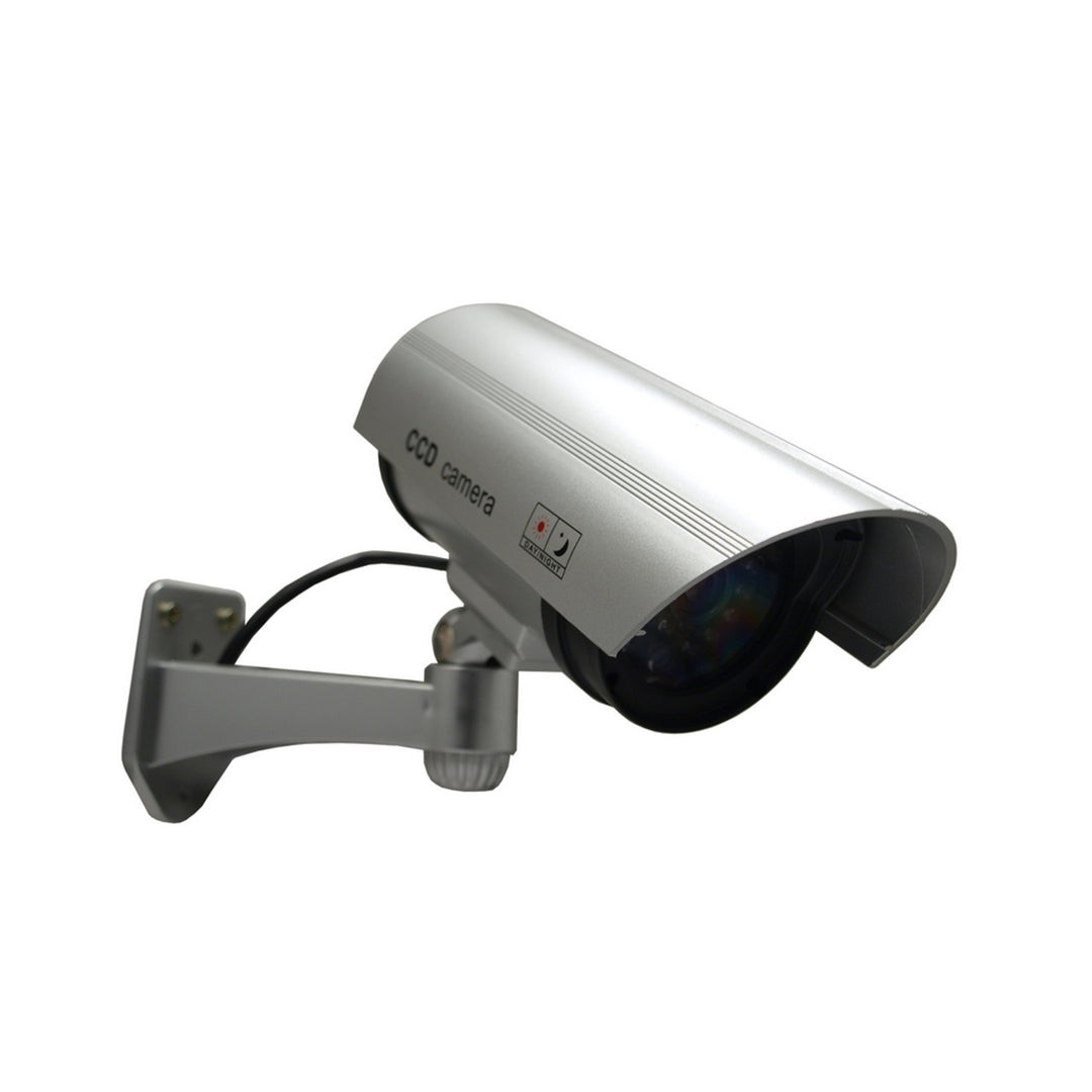 Telecamera fittizia con LED lampeggiante IR1100 S IR per esterni, argento, 4 unità