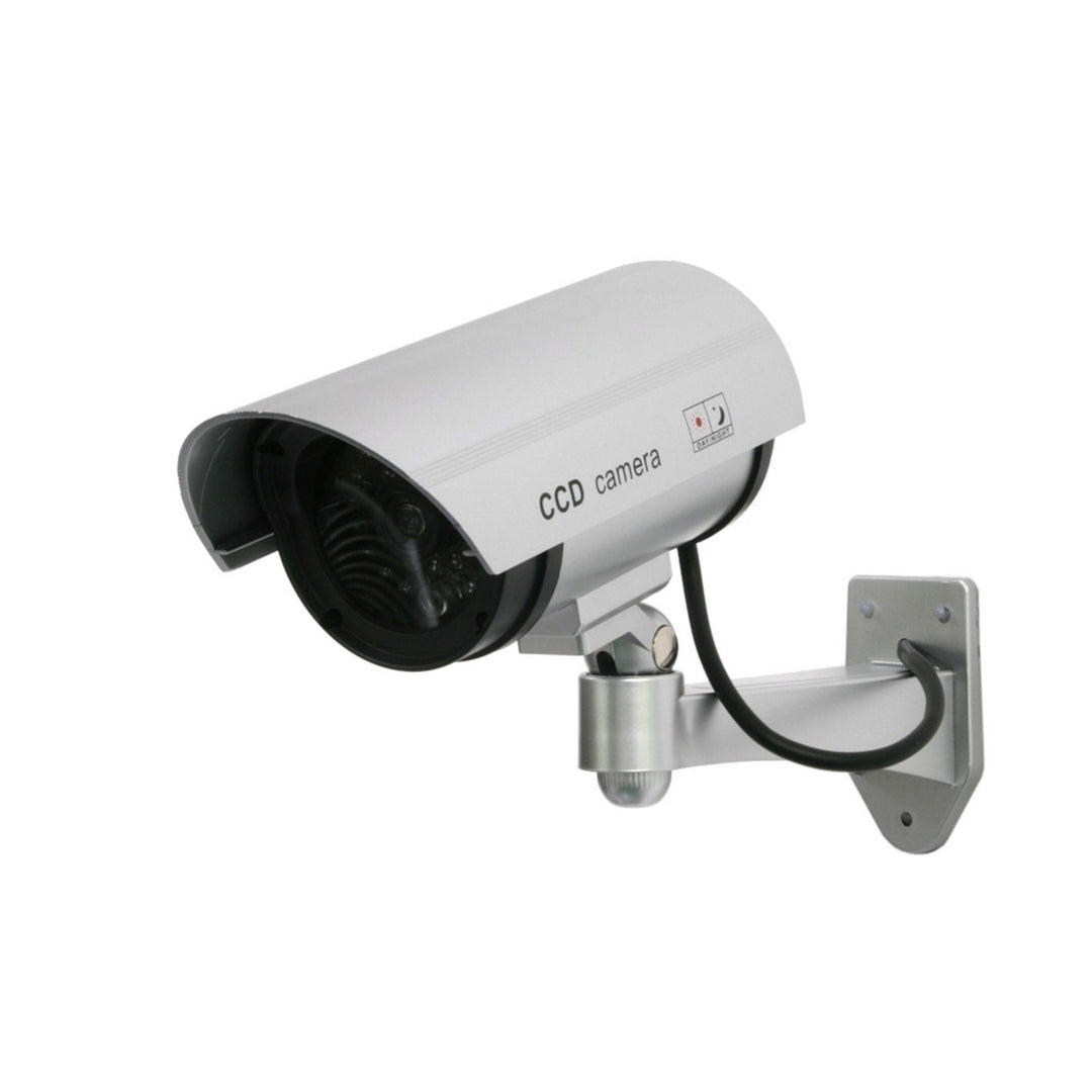 Telecamera fittizia con LED lampeggiante IR1100 S IR per esterni, argento, 4 unità