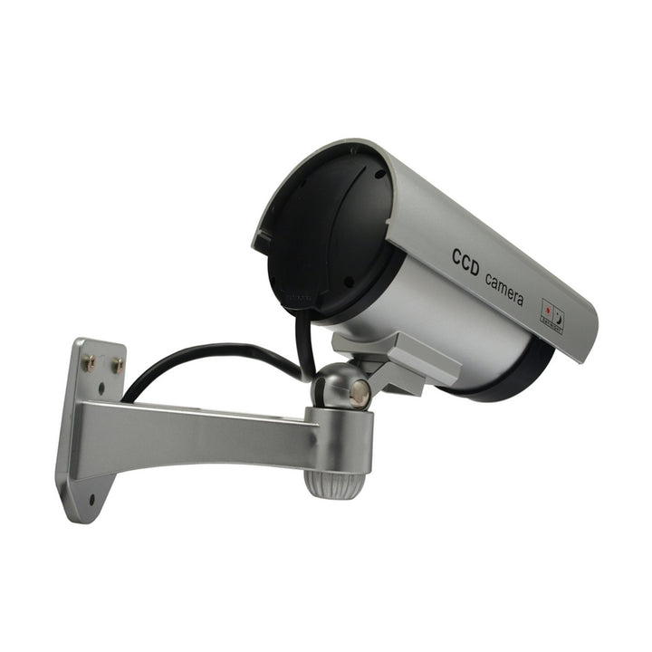 Telecamera fittizia con LED lampeggiante IR1100 S IR per esterni, argento, 4 unità
