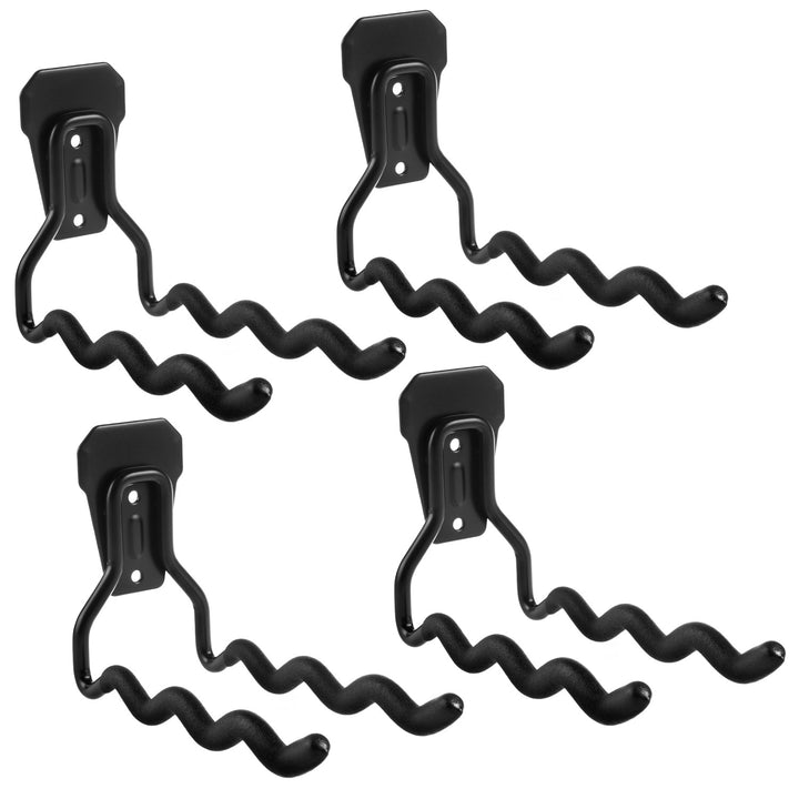 Supporto a parete Maclean, per utensili, ruote, scala, bicicletta, acciaio, carico massimo 30 kg, MC-486, 4 pezzi