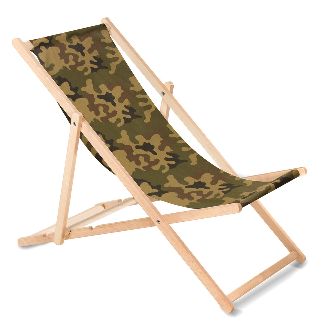 GreenBlue GB183 lettino classico in faggio verde marocco, 4 pezzi