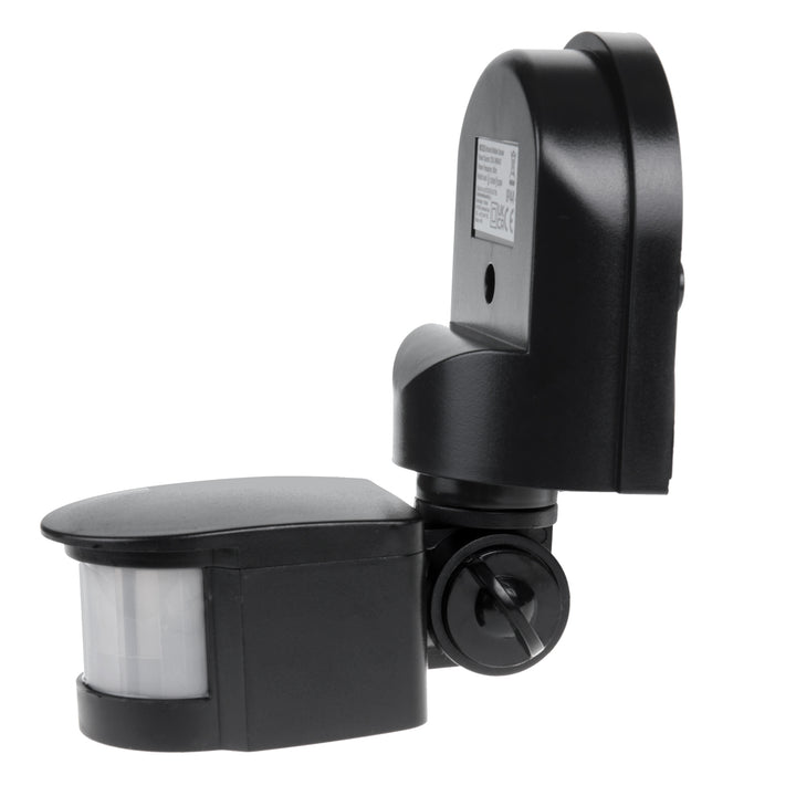 Sensore di movimento e crepuscolare a parete Maclean, 180°, max. 1200W, bianco e nero, MCE25