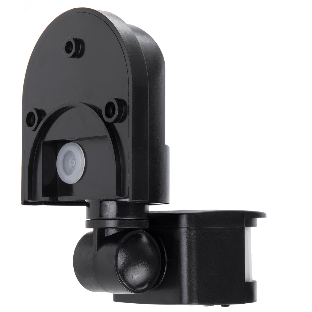 Sensore di movimento e crepuscolare a parete Maclean, 180°, max. 1200W, bianco e nero, MCE25