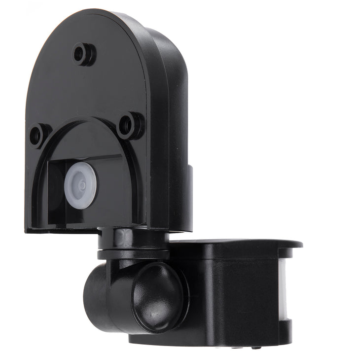 Sensore di movimento e crepuscolare a parete Maclean, 180°, max. 1200W, bianco e nero, MCE25