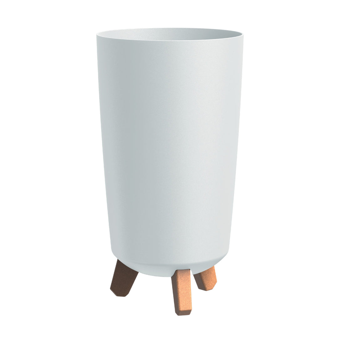 Vaso da fiori Prosperplast, diametro 195 mm, altezza 365 mm, su gambe, bianco, Gracia Tubus Slim, set di 3 pezzi