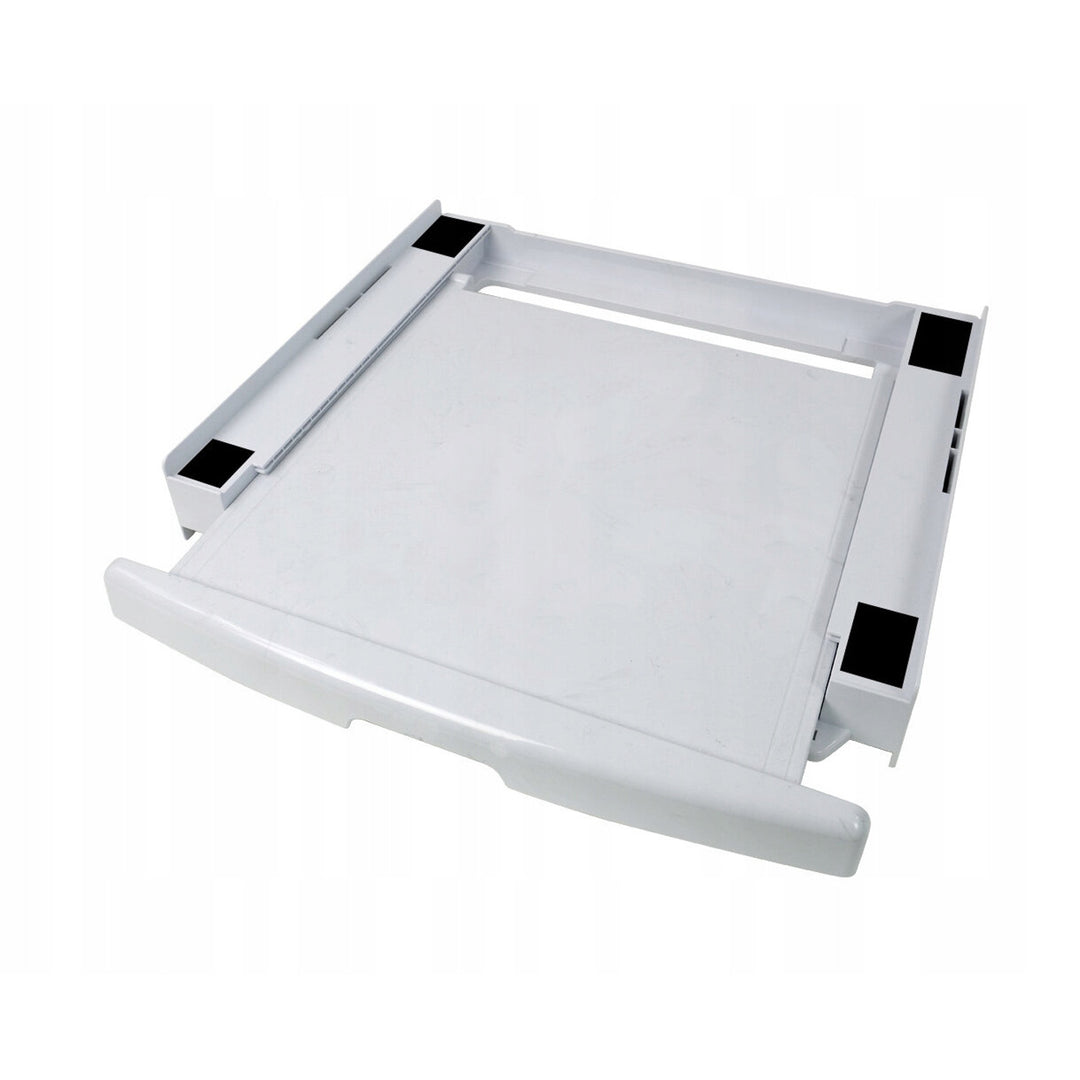 Attacco universale per lavatrice e asciugatrice, ripiano estraibile, 60 cm, bianco, Scanpart