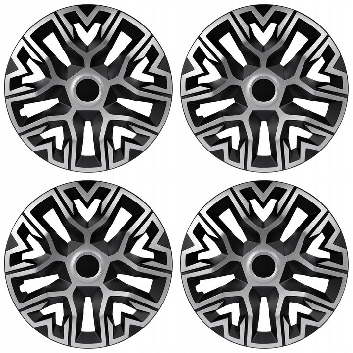 Coprimozzi universali 14'' NRM The Best Bicolore argento/nero 4 pezzi