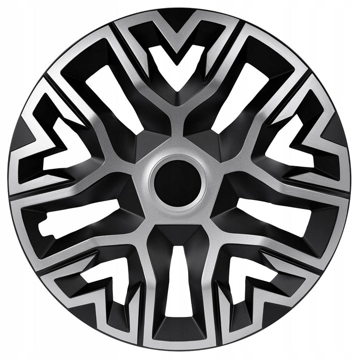 Coprimozzi universali 14'' NRM The Best Bicolore argento/nero 4 pezzi