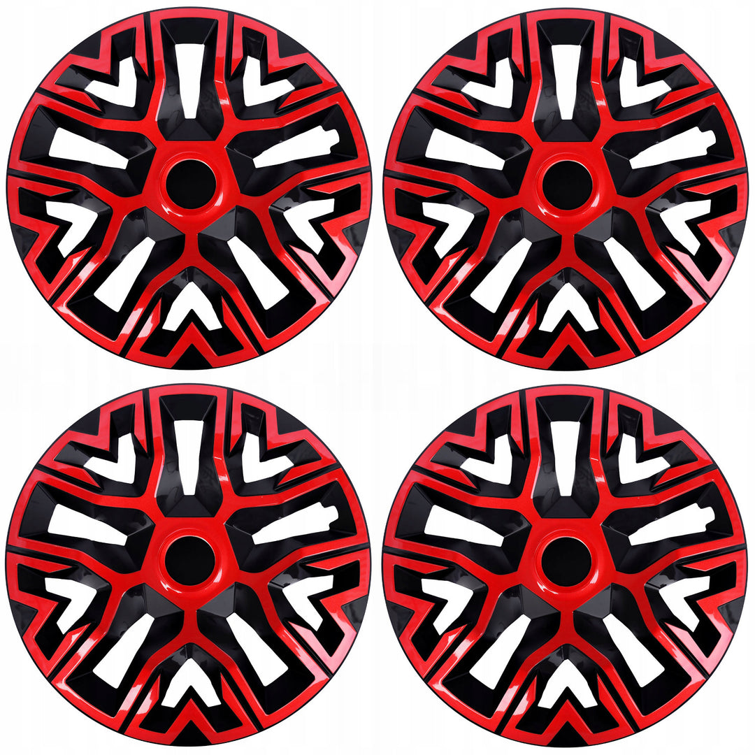 Coprimozzi universali 14'' NRM The Best Bicolore rosso/nero 4 pezzi