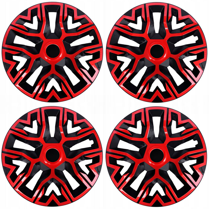 Coprimozzi universali 14'' NRM The Best Bicolore rosso/nero 4 pezzi