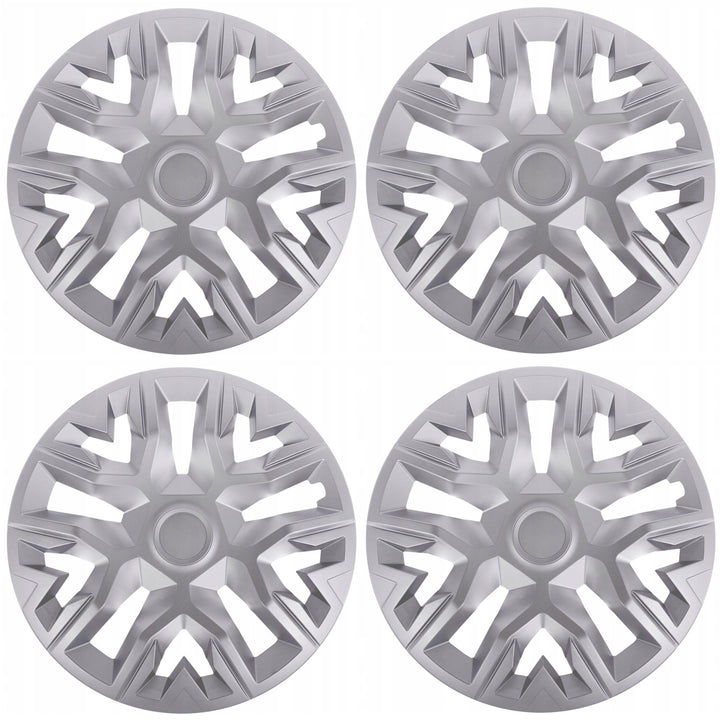 Coprimozzi universali 14'' NRM The Best argento 4 pezzi