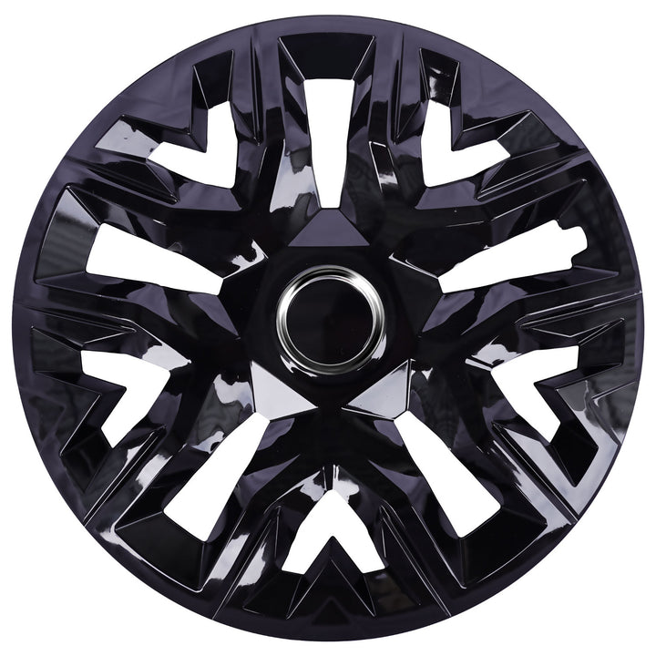 Coprimozzi universali 15'' NRM Perfecto laccato nero 4 pezzi