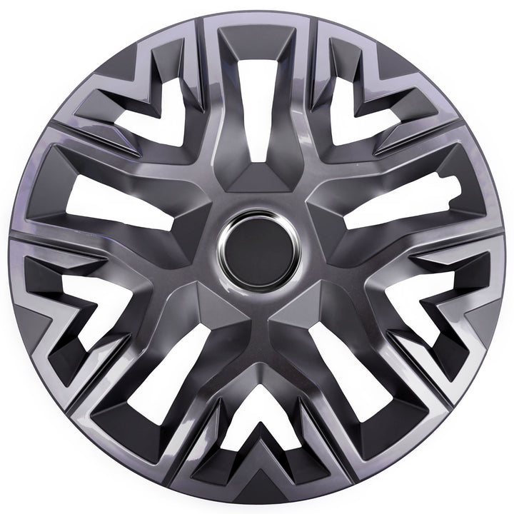 Coprimozzi universali 16'' NRM Perfecto laccato grafite 4 pezzi