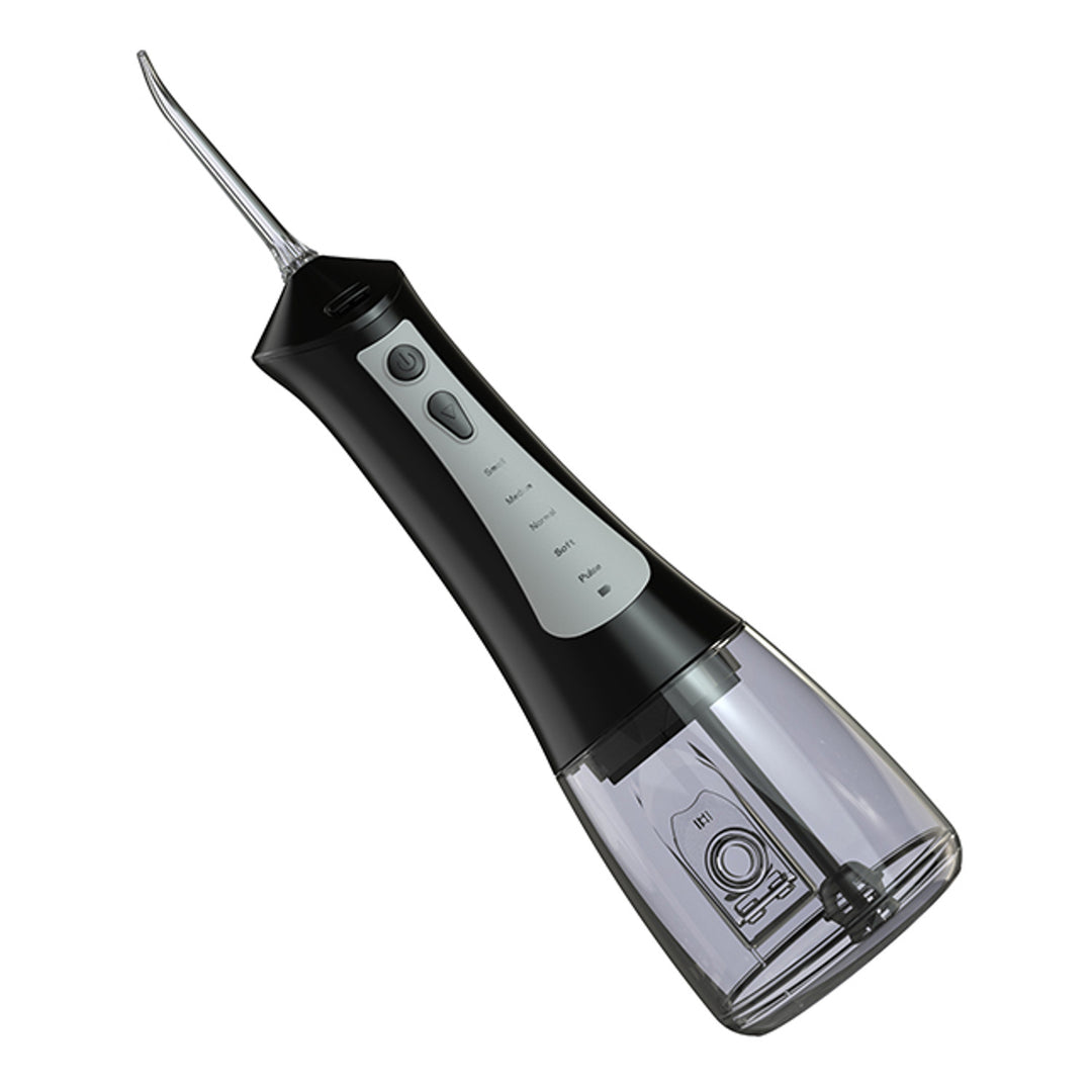 Irrigatore dentale LAFE, 5 modalità, 6 punte, nero, CleanPRO
