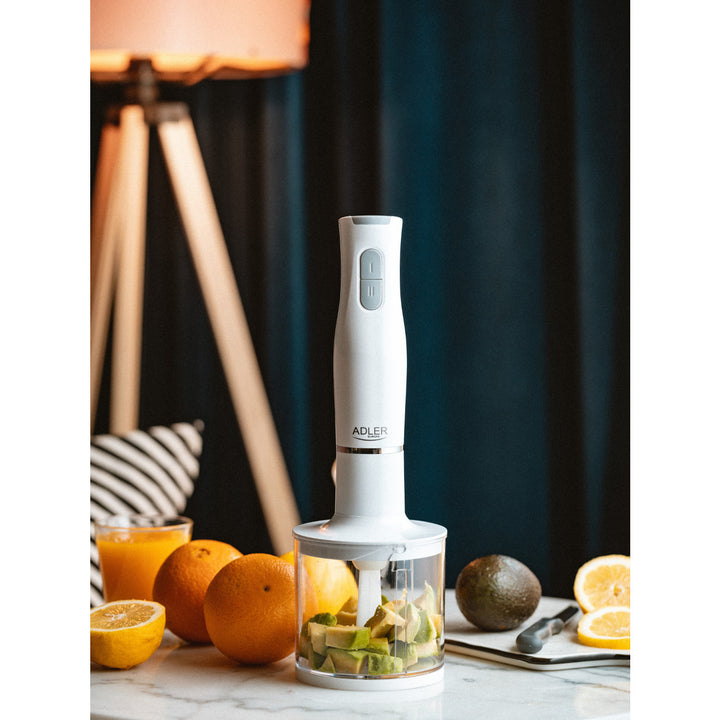 Frullatore a immersione Adler, 2 velocità, bianco, 800W, AD 4620