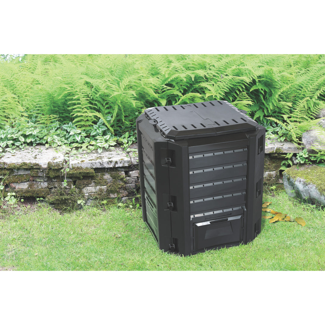 Compostiera Prosperplast, resistente al gelo, 380l, nero, Compogreen
