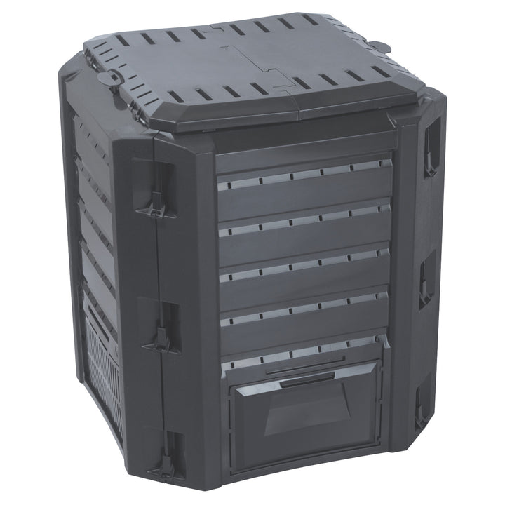 Compostiera Prosperplast, resistente al gelo, 380l, nero, Compogreen
