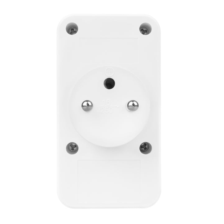 Presa di corrente Maclean x2 + 4xUSB, splitter con 2 prese, 2xUSB A, 2xUSB C PD 20W, 1x16A + 1x6A, MCE249 F/W