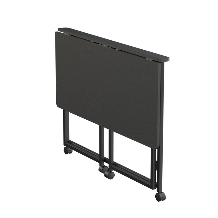 Tavolo pieghevole Maclean, nero, mobile, piano 100x50 cm, max. 50 kg, MC-1250 B