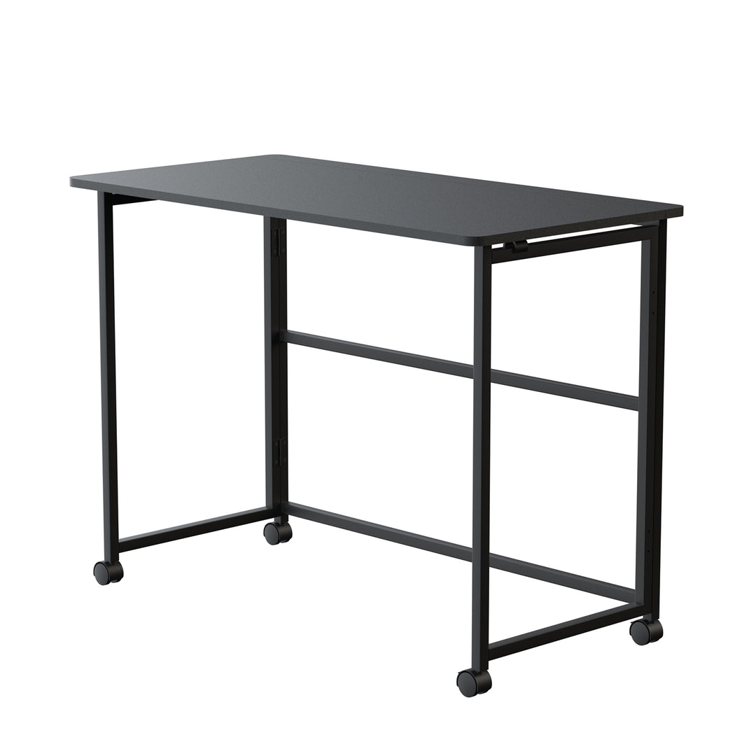Tavolo pieghevole Maclean, nero, mobile, piano 100x50 cm, max. 50 kg, MC-1250 B