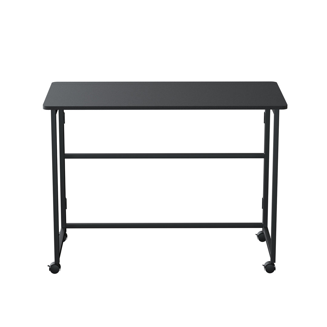 Tavolo pieghevole Maclean, nero, mobile, piano 100x50 cm, max. 50 kg, MC-1250 B