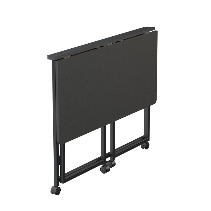 Tavolo pieghevole Maclean, nero, mobile, piano 100x50 cm, max. 50 kg, MC-1250 B