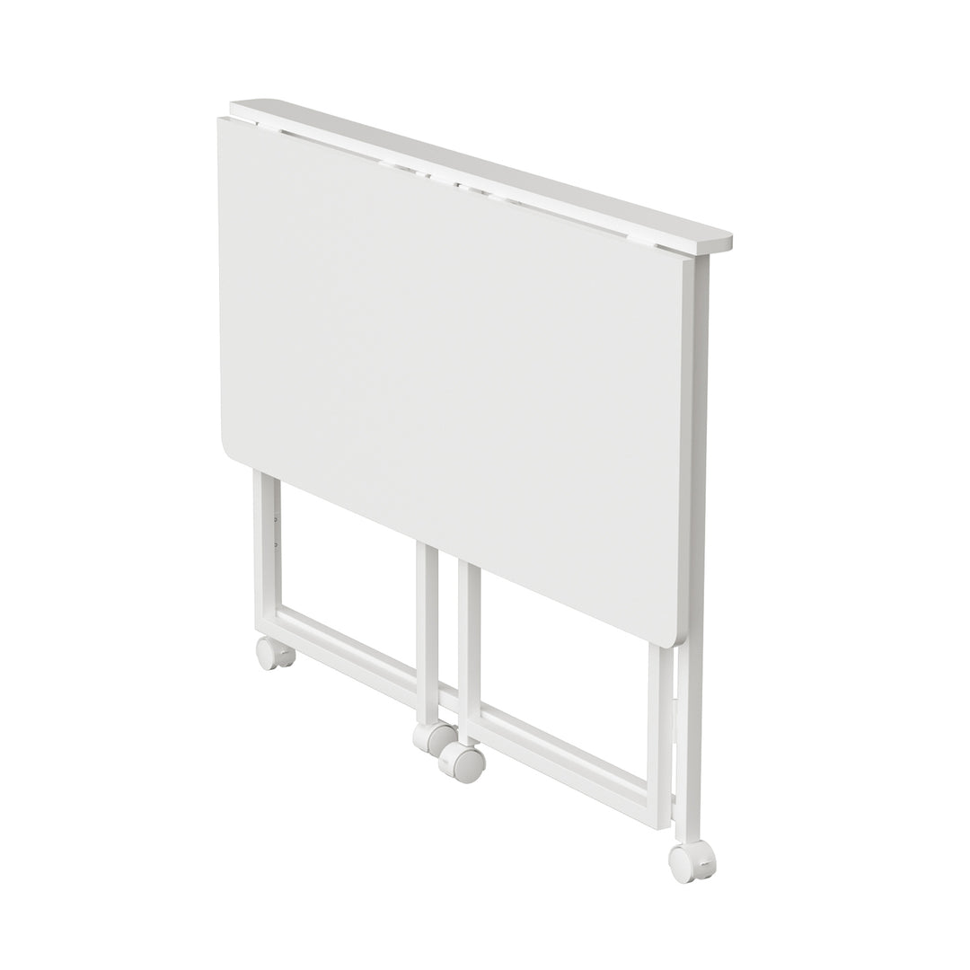 Tavolo pieghevole Maclean, bianco, mobile, piano 100x50 cm, max. 50 kg, MC-1250 W