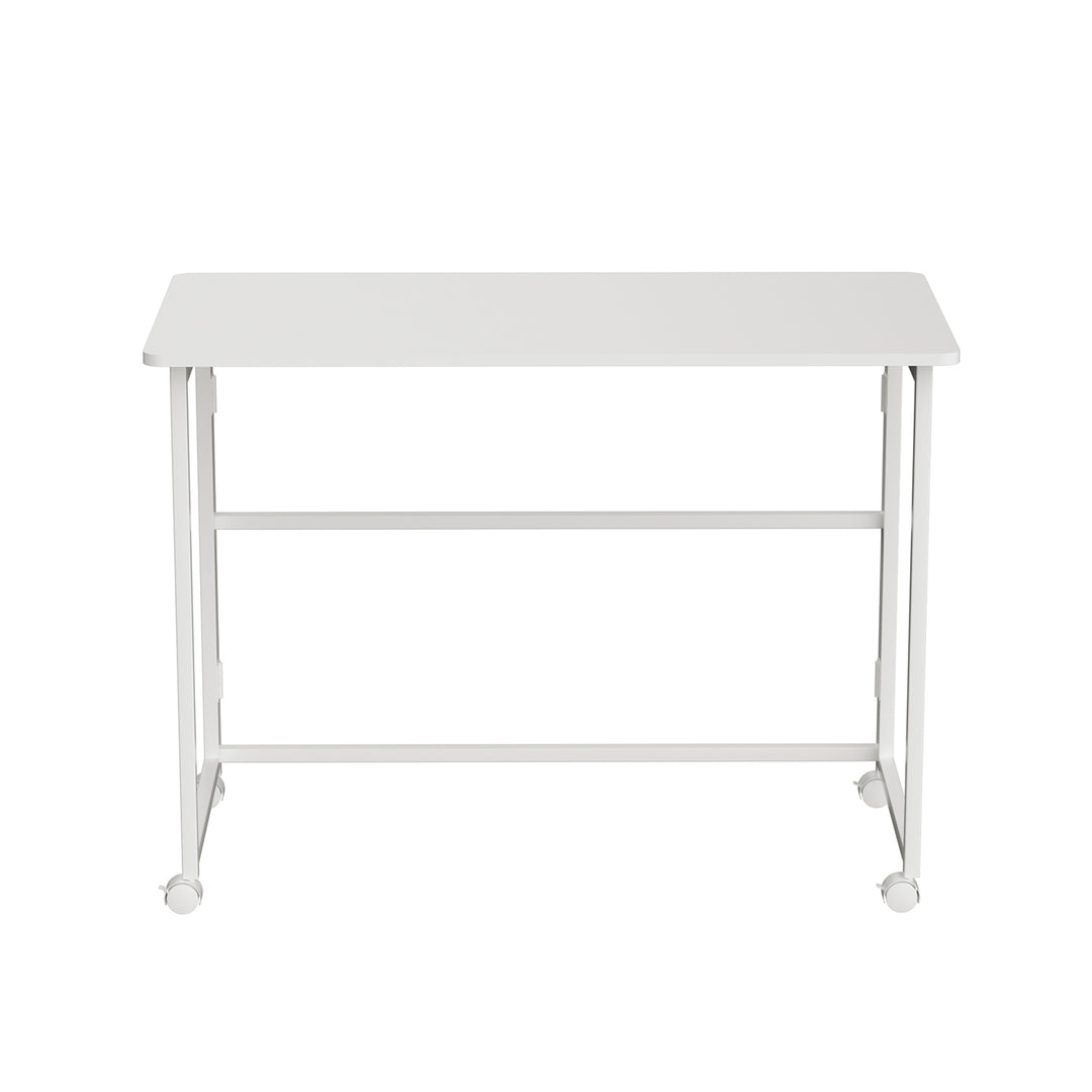 Tavolo pieghevole Maclean, bianco, mobile, piano 100x50 cm, max. 50 kg, MC-1250 W