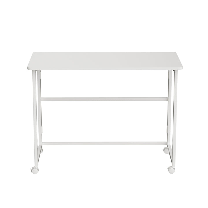 Tavolo pieghevole Maclean, bianco, mobile, piano 100x50 cm, max. 50 kg, MC-1250 W