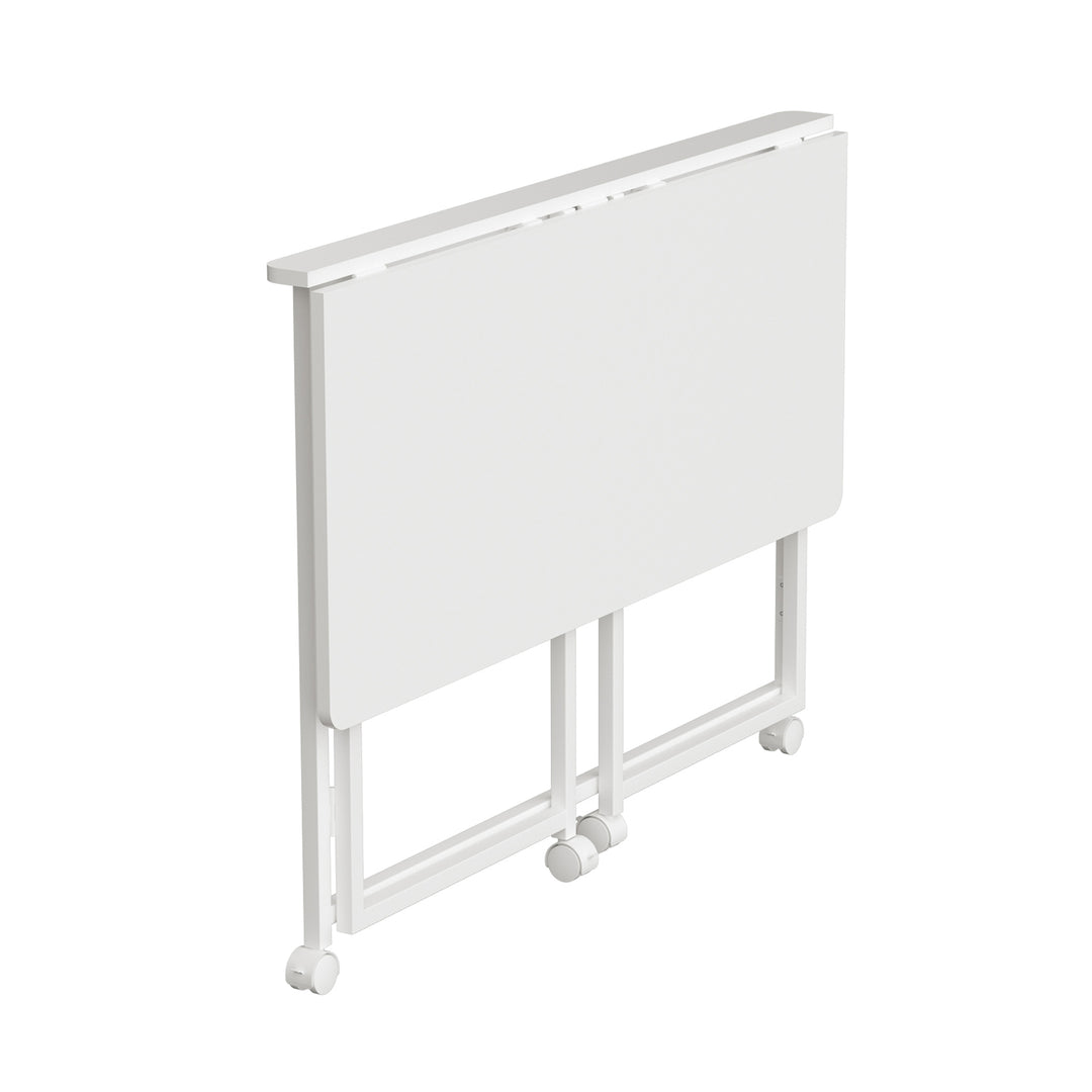 Tavolo pieghevole Maclean, bianco, mobile, piano 100x50 cm, max. 50 kg, MC-1250 W