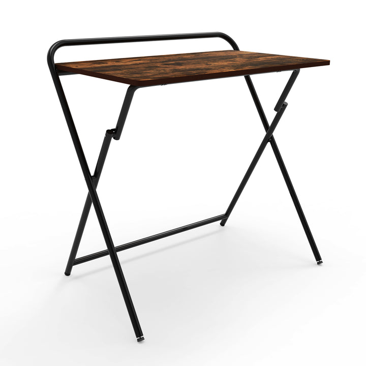 Scrivania multifunzionale per computer portatili Maclean, nera, piano 50x80cm, 50kg max, MC-127 B