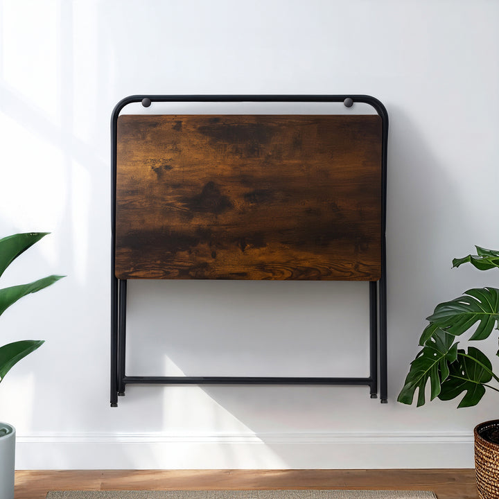 Scrivania multifunzionale per computer portatili Maclean, nera, piano 50x80cm, 50kg max, MC-127 B