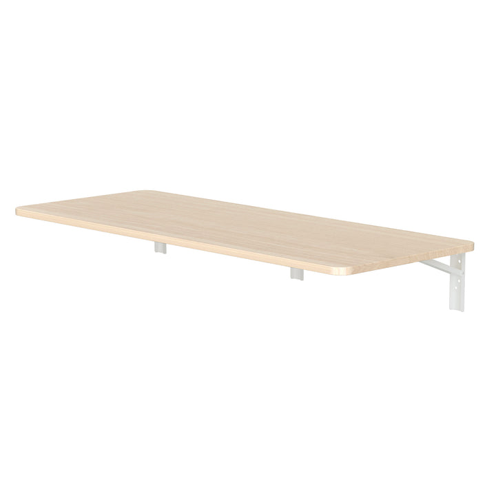 Maclean Scaffale pieghevole / piano d'appoggio, colore legno chiaro, 100x40cm, max. 50 kg, MC-128 WD
