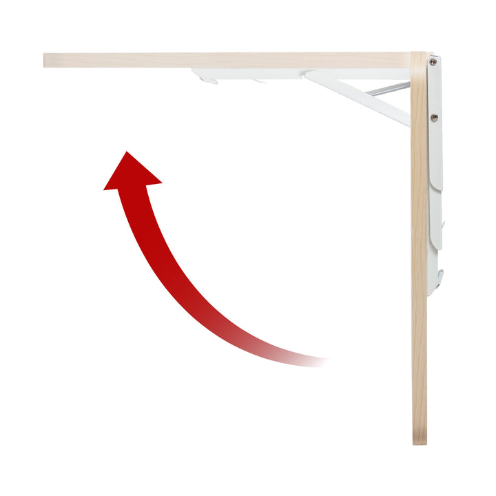 Maclean Scaffale pieghevole / piano d'appoggio, colore legno chiaro, 100x40cm, max. 50 kg, MC-128 WD