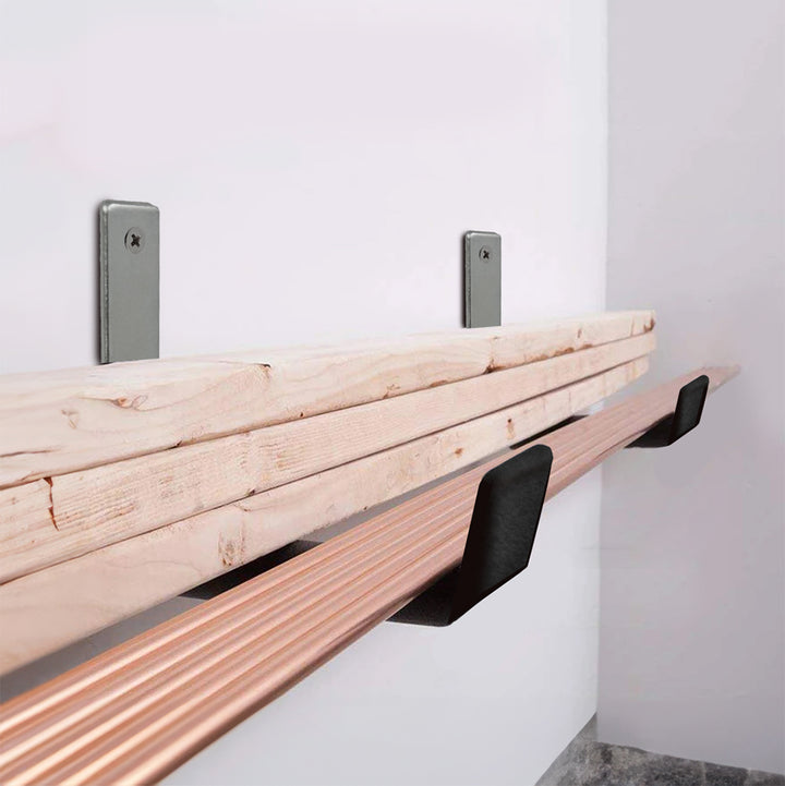 Montaggio a parete Maclean, per pneumatici, ruote, scale, biciclette, acciaio, carico massimo 15 kg, MC-435, 2 pezzi