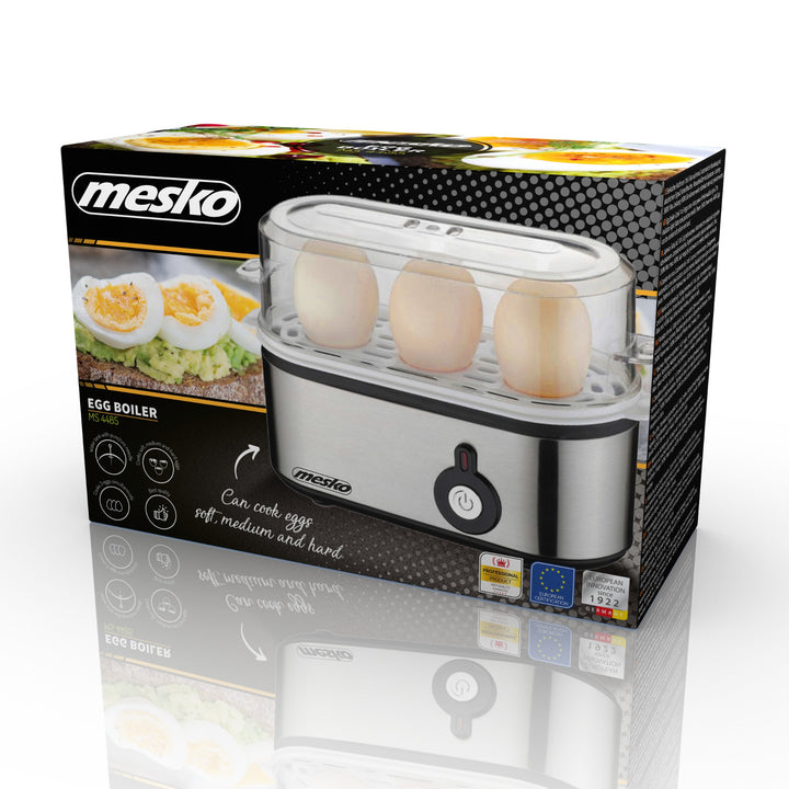 Mesko MS 4485 cuociuova per 1-3 uova, 350W, spillatore, spina UK